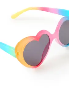 Accessorize London Girl's Rainbow Ombre Heart Sunglasses