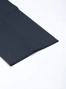 Van Heusen Men Checked Slim Fit Formal Trousers