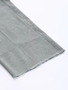 Van Heusen Men Textured Slim Fit Formal Trousers