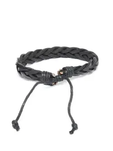 OOMPH Men Leather Wraparound Bracelet