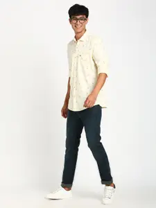 Turtle Relaxed Slim Fit Floral Printed Casual Shirt