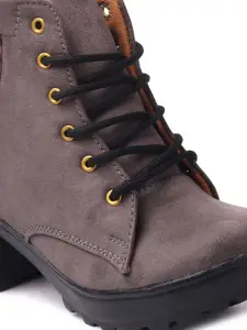 Krafter Women Embellished Heeled Regular Boots