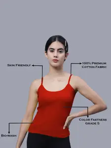 FBAR Pack Of 2 U-Neck Bio Wash Pure Cotton Camisoles