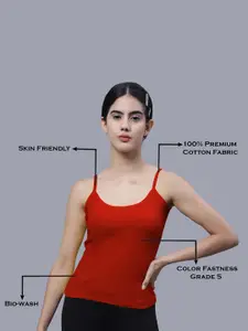 FBAR Pack Of 2 U-Neck Bio Wash Pure Cotton Camisoles