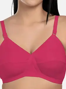 StyFun Pack Of 2 Non-Wired Non-Padded Cut & Sew Full Coverage Dry-Fit All Day Comfort Bra