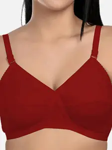 StyFun Pack Of 3 Non Padded Cut & Sew Dry-Fit Full Coverage Cotton Everyday Bra