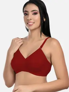 StyFun Non-Wired Non-Padded Cut & Sew Full Coverage Dry-Fit All Day Comfort Bra