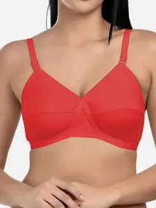 StyFun Pack Of 6 Non-Wired Non-Padded Cut & Sew Full Coverage Dry-Fit All Day Comfort Bra