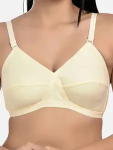 StyFun Pack Of 2 Non-Wired Non-Padded Cut & Sew Full Coverage Dry-Fit All Day Comfort Bra