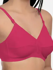 StyFun Pack Of 2 Non-Wired Non-Padded Cut & Sew Full Coverage Dry-Fit All Day Comfort Bra