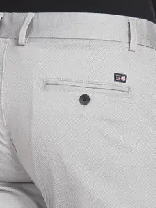 Arrow Sport Men Geometric Printed Original Slim Fit Low-Rise Casual Trousers