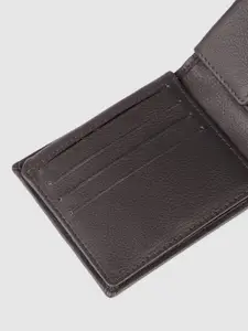 Louis Philippe Men Leather Two Fold Wallet