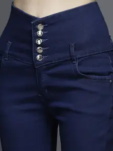 BAESD Women Slim Fit Clean Look High Rise Cropped Organic Cotton Jeans