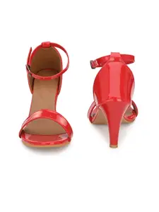 CLOG LONDON Open Toe Mid-Top Slim Heels