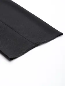 Arrow Men Checked Tailored Regular Fit Mid-Rise Plain Woven Flat-Front Formal Trousers