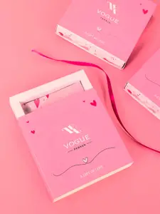 VOGUE PANASH Gold-Plated Solitaire CZ-Studded Heart Shaped Pendant with Chain