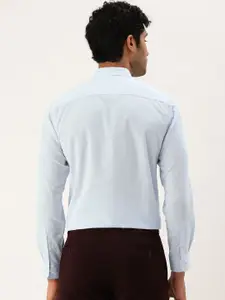 Peter England Self Design Textured Slim Fit Formal Shirt