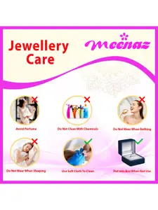 MEENAZ Rose Gold-Plated Stone Studded Pendant Chain