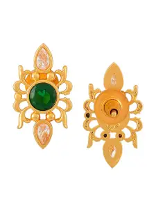 Voylla Gold-Plated Contemporary Stud Earrings