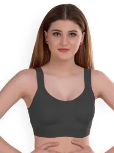 AROUSY Non-Padded Non-Wired Bra & Mid-Rise Briefs Set G_Gayla Set_Black_32