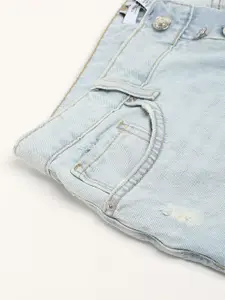 FOREVER 21 Women Mid-Rise Clean Look Regular Fit Jeans