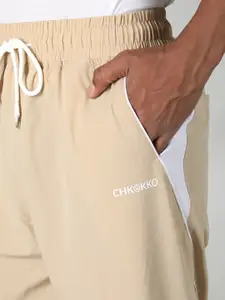 CHKOKKO Men Mid Rise Joggers