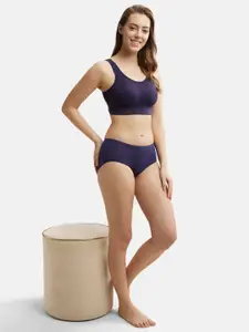Jockey Wirefree Padded Tencel Lyocell Elastane Full Coverage Removable Pad Lounge Bra-JW12