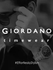 GIORDANO Men Dial & Stainless Steel Textured Straps Analogue Watch GZ-50078-22