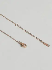 EL REGALO Set Of 2 Stone-Studded Minimal Necklace