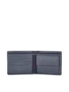 Tommy Hilfiger Men Textured Leather Two Fold Wallet