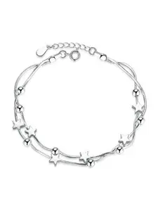 MYKI Silver-Plated Star Multistrand Bracelet