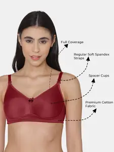 Tweens Full Coverage Non-Padded Cotton Minimizer Bra