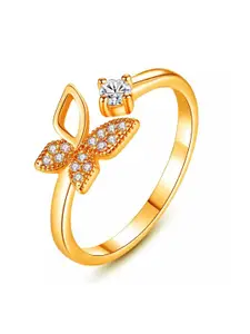 MYKI Gold-Plated Adjustable Finger Ring