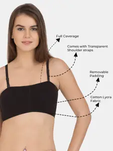 Tweens Lightly Padded Cotton Bandeau Bra