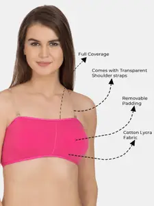 Tweens Lightly Padded Cotton Bandeau Bra