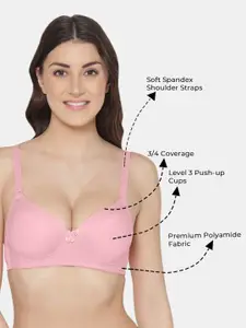Tweens Pack of 1 Push-Up Soft Polyamide 3/4th Coverage Bra