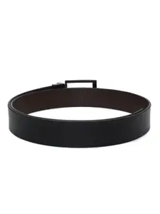 CRUSSET Men Textured Leather Reversible Formal Belt