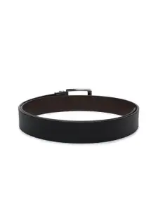CRUSSET Men Textured Reversible Leather Formal Belt