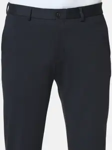Blackberrys Men B-95 Slim Fit Low-Rise Easy Wash Formal Trousers
