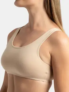 Jockey Super Combed Cotton Stretch Slip On Bra With StayFresh Treatment-1582