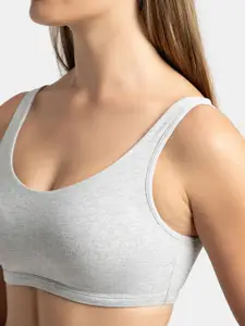 Jockey Super Combed Cotton Stretch Slip On Bra With StayFresh Treatment-1550