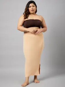 Curves By ZeroKaata Pack Of 3 Plus Size Seamless Saree Shapewear Petticoat