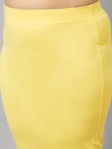 Curves By ZeroKaata Women Pack of 2 Plus Size Seamless Saree Shapewear Petticoat