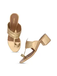 Anouk Embellished One-Toe Block Heels