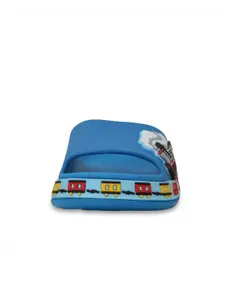 Yellow Bee Boys Train Embossed Rubber Sliders