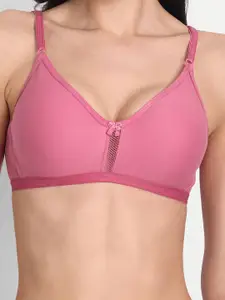 Aimly Full Coverage Non-Padded All Day Comfort Dry-Fit Seamless Cotton T-Shirt Bra