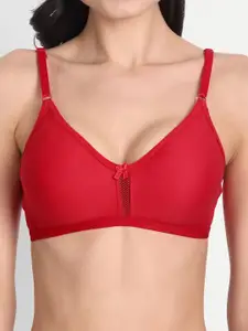 Aimly Full Coverage Non-Padded All Day Comfort Dry-Fit Seamless Cotton T-Shirt Bra