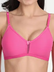 Aimly Full Coverage Non-Padded All Day Comfort Dry-Fit Seamless Cotton T-Shirt Bra