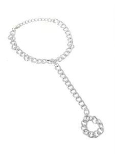 AQUASTREET Silver-Plated Ring Bracelet