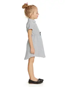 Peppermint Geometric Printed Shirt Style Dress